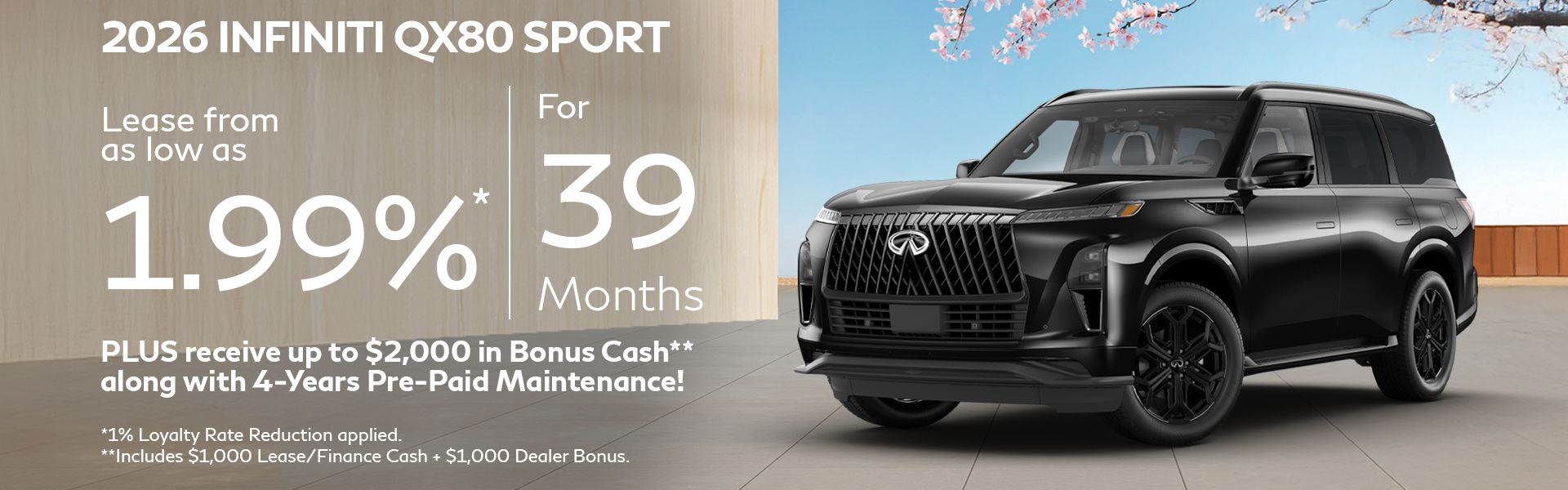 2026 QX80 - March Offer