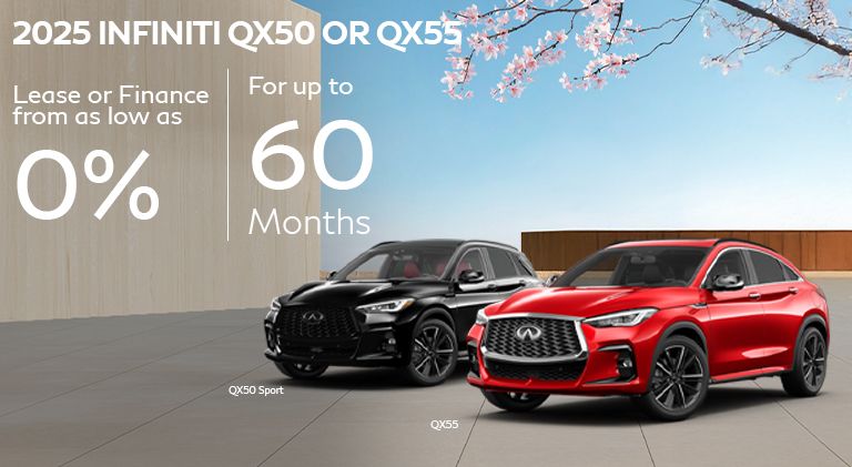 2025 QX50 & QX55 - 0% Offer