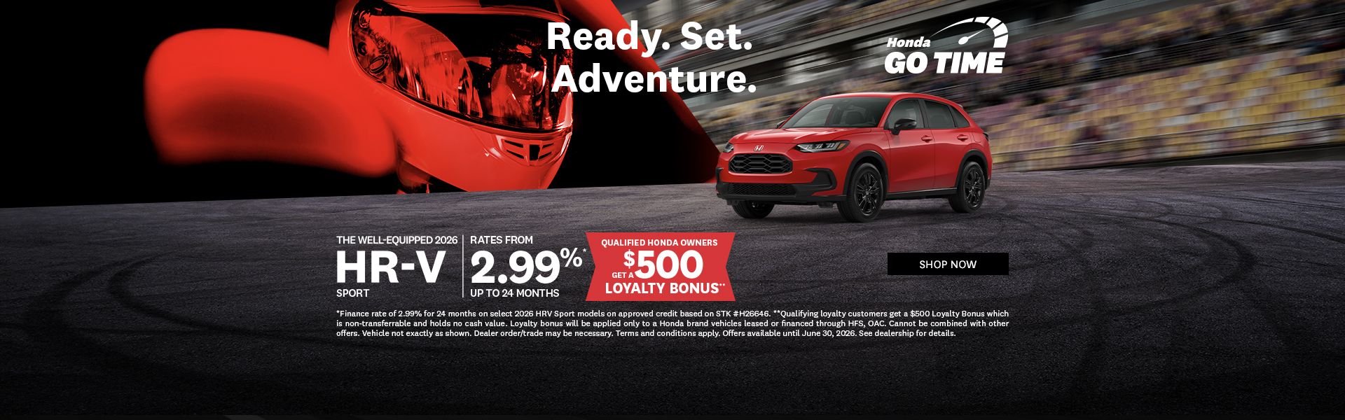Honda GO TIME | 2026 HRV Sport