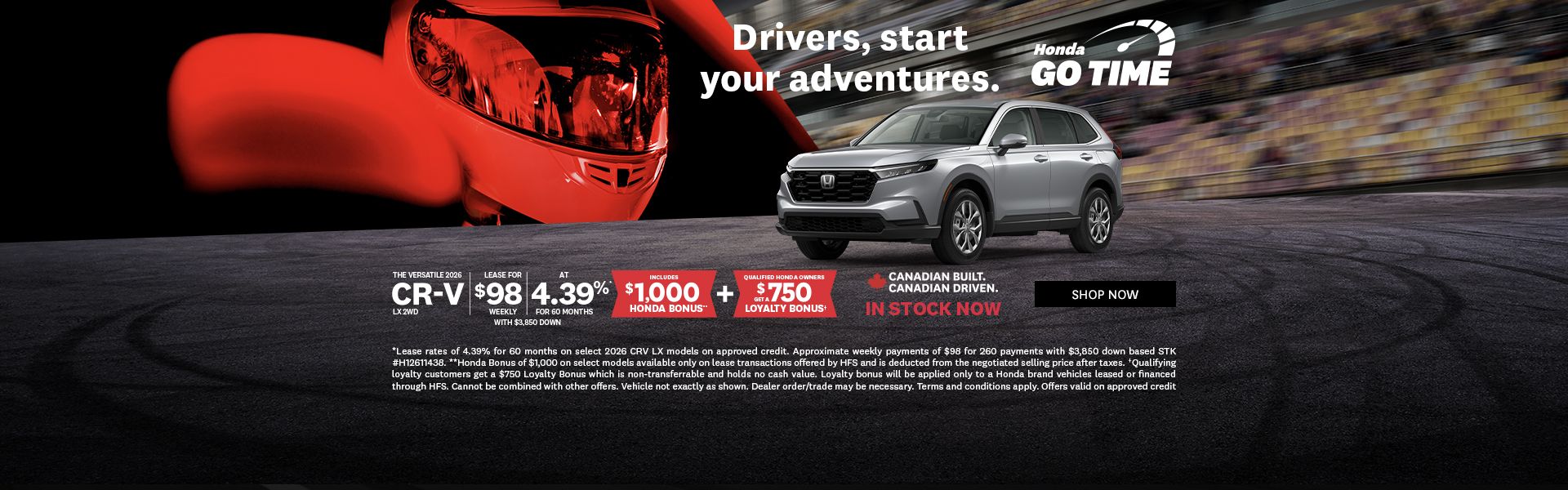 Honda GO TIME | 2026 CR-V LX 2WD