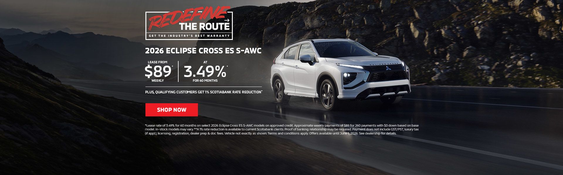Redefine the Route | 2026 Eclipse Cross ES S-AWC