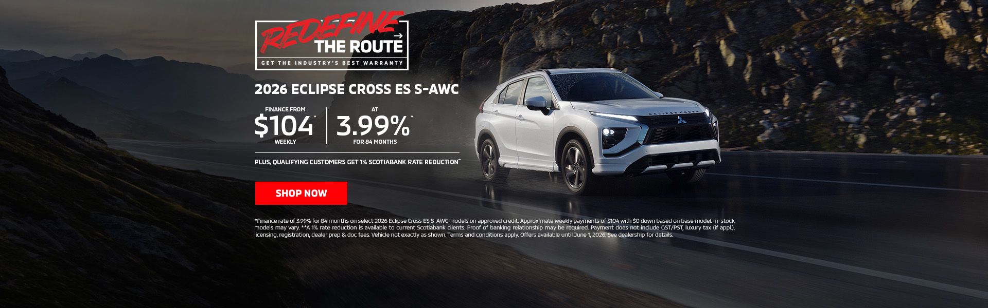Redefine the Route | 2026 Eclipse Cross ES S-AWC