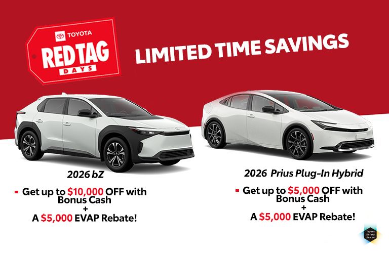 Red Tag Days - bZ/Prius Bonus Cash