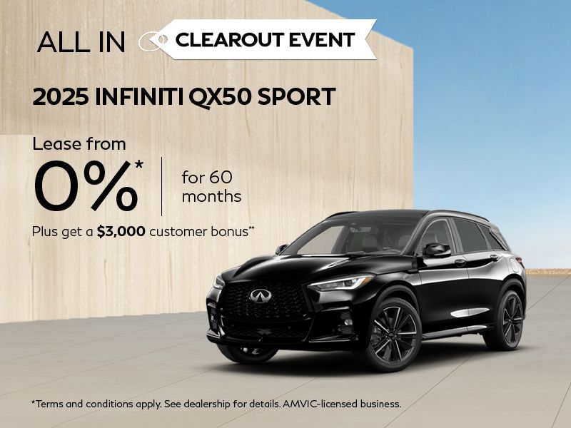 All-in Clearout Event | 2025 QX50