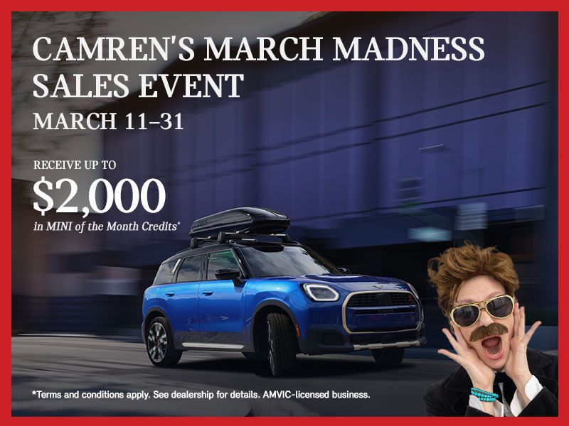 Camren's March Madness Sales Event | March 11–31