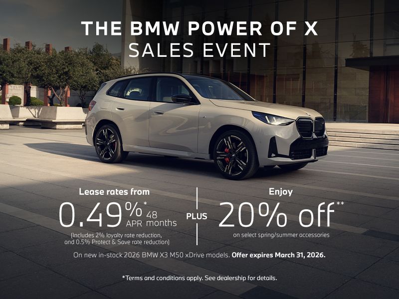 The BMW Power of X Sales Event | 2026 X3