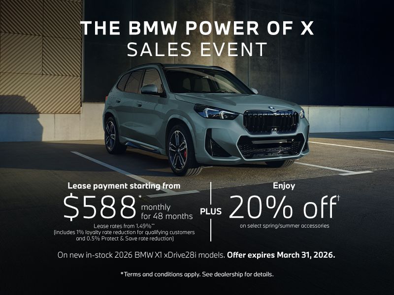 The BMW Power of X Sales Event | 2026 X1