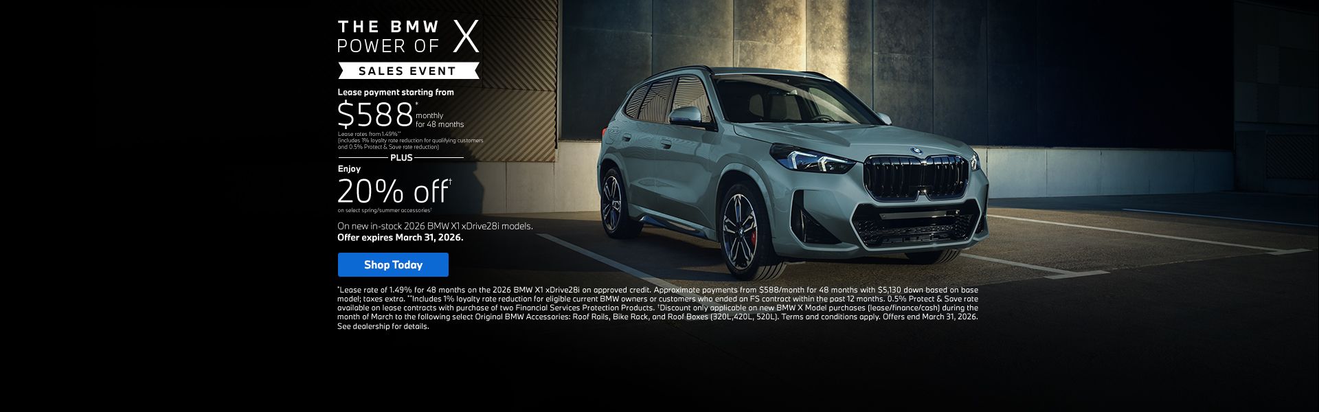 The BMW Power of X Sales Event | 2026 X1