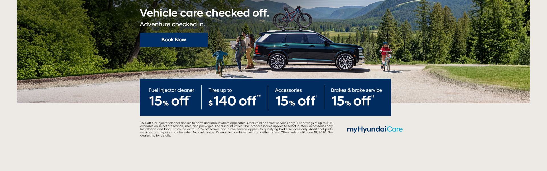 Vehicle care checked off.