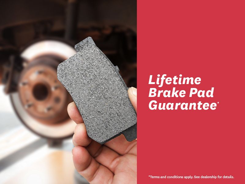 Lifetime Brake Pad Guarantee*