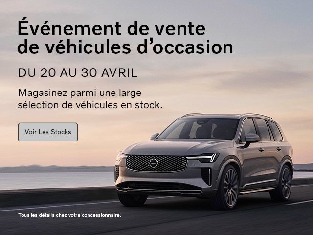 Événement de vente de véhicules d’occasion | Du 20 Au 30 Avril