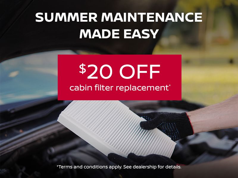 $20 Off Cabin Filter Replacement