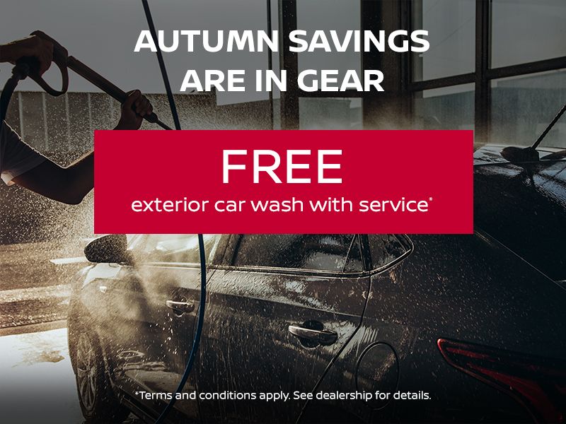 Free Exterior Car Wash with Service