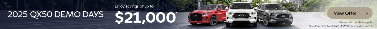 2025 QX50 Demo Days