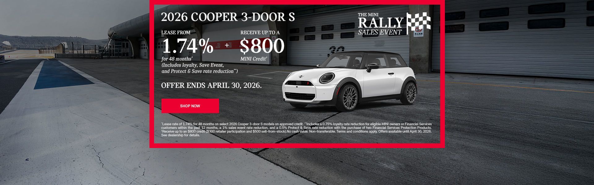The MINI Rally Sales Event | 2026 Cooper 3-door S