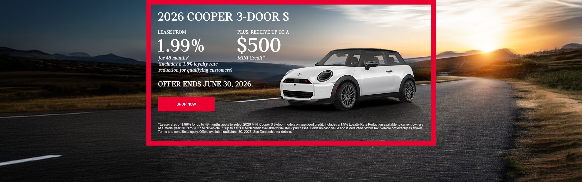 2026 Cooper 3-door S