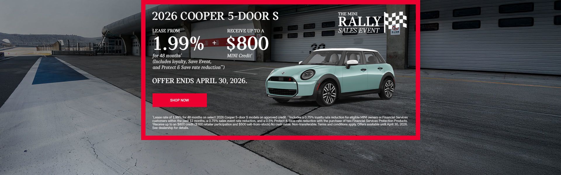 The MINI Rally Sales Event | 2026 Cooper 5-door S