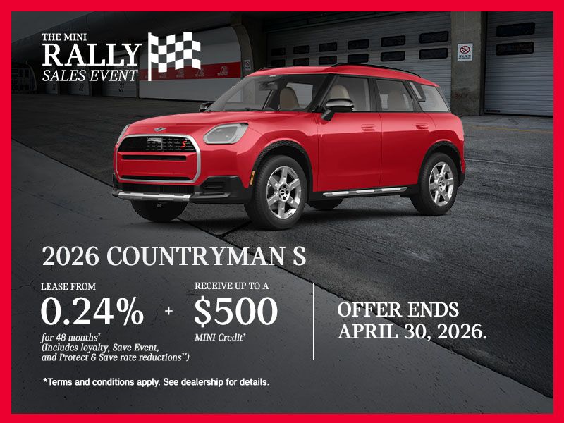 The MINI Rally Sales Event | 2026 Countryman S