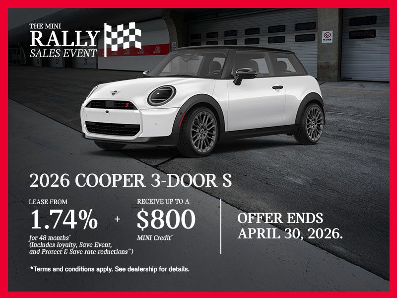 The MINI Rally Sales Event | 2026 Cooper 3-door S