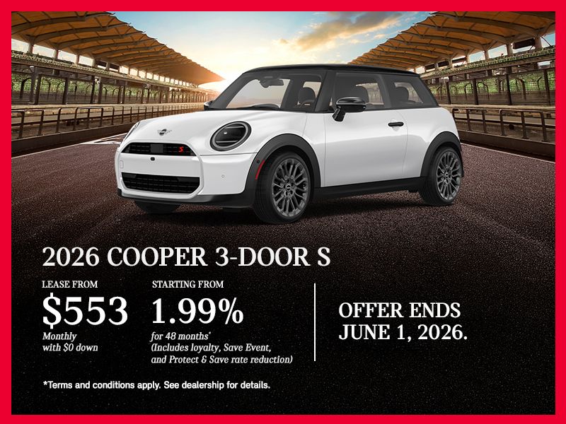 2026 Cooper 3-door S