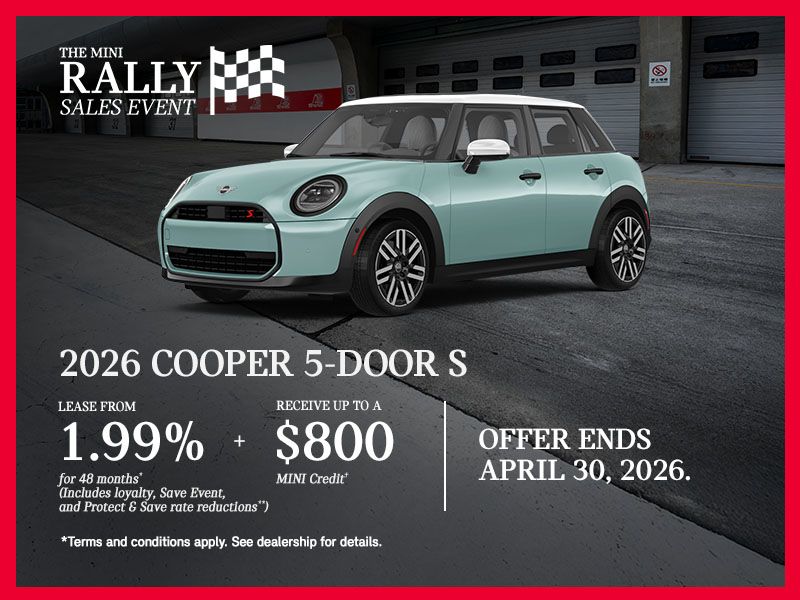 The MINI Rally Sales Event | 2026 Cooper 5-door S