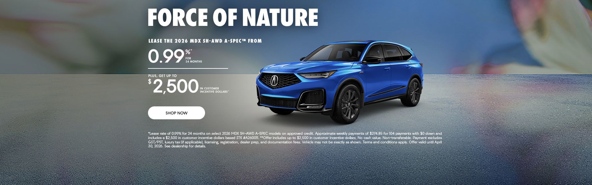 Force of Nature | 2026 MDX