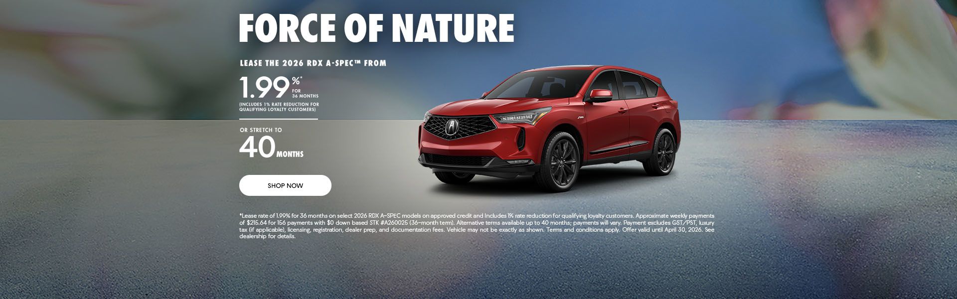 Force of Nature | 2026 RDX