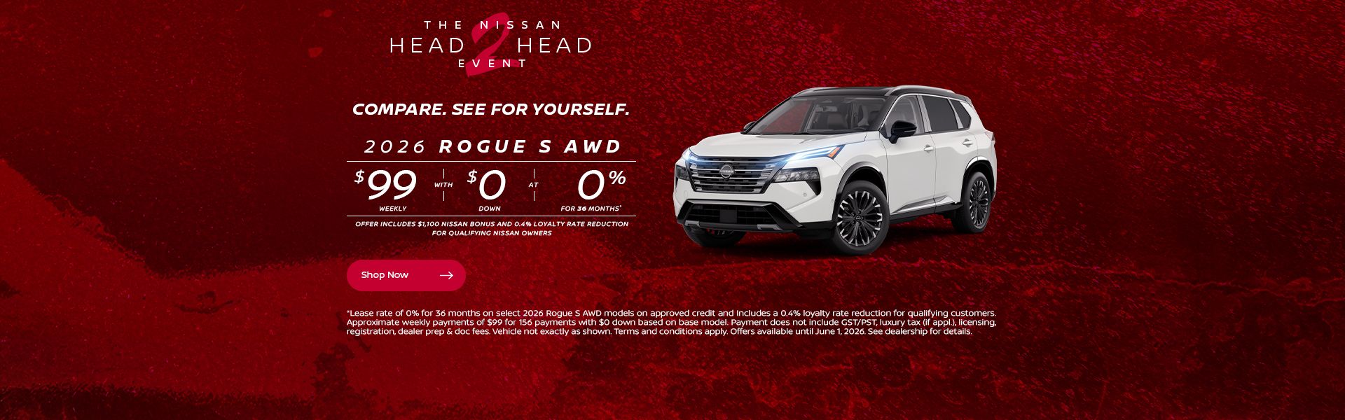 The Nissan Head 2 Head Event | 2026 Rogue S AWD