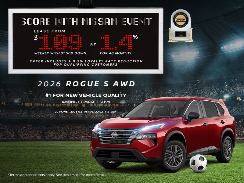 Score with Nissan Event | 2026 Rogue S AWD