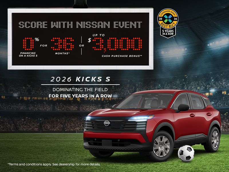 Score with Nissan Event | 2026 Kicks S