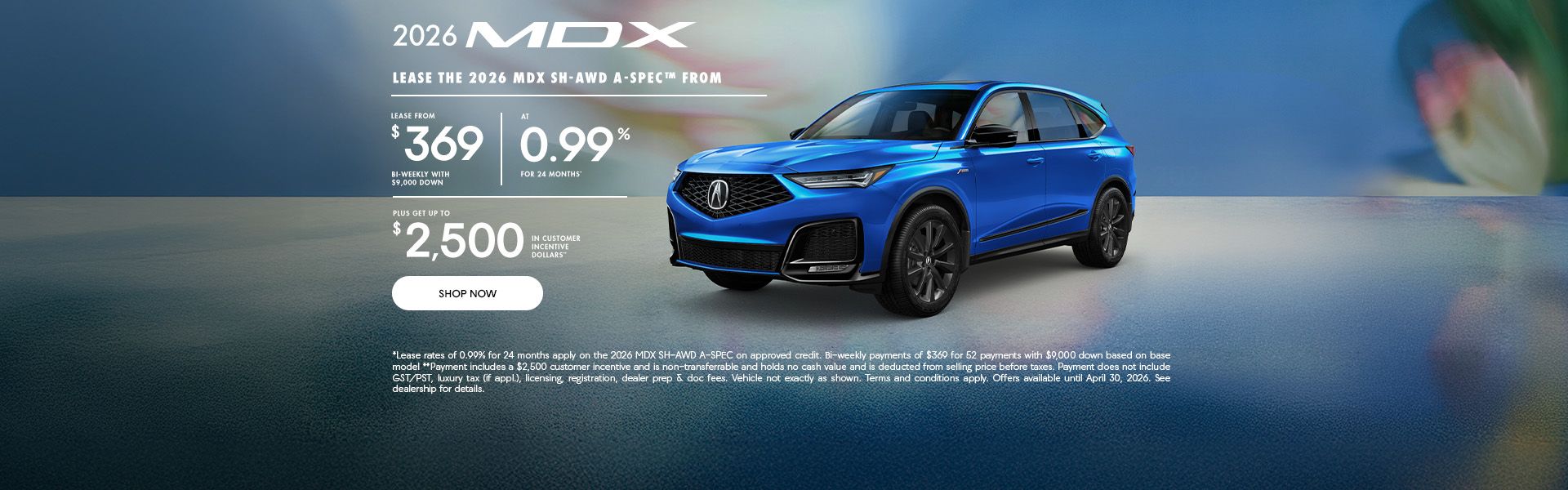 2026 MDX SH-AWD A-SPEC