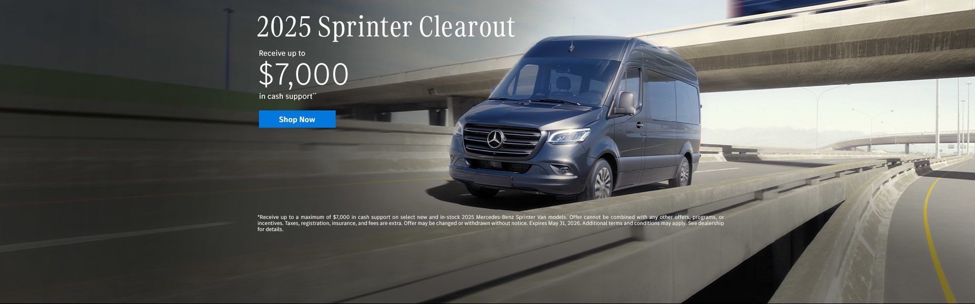 2025 Sprinter Clearout