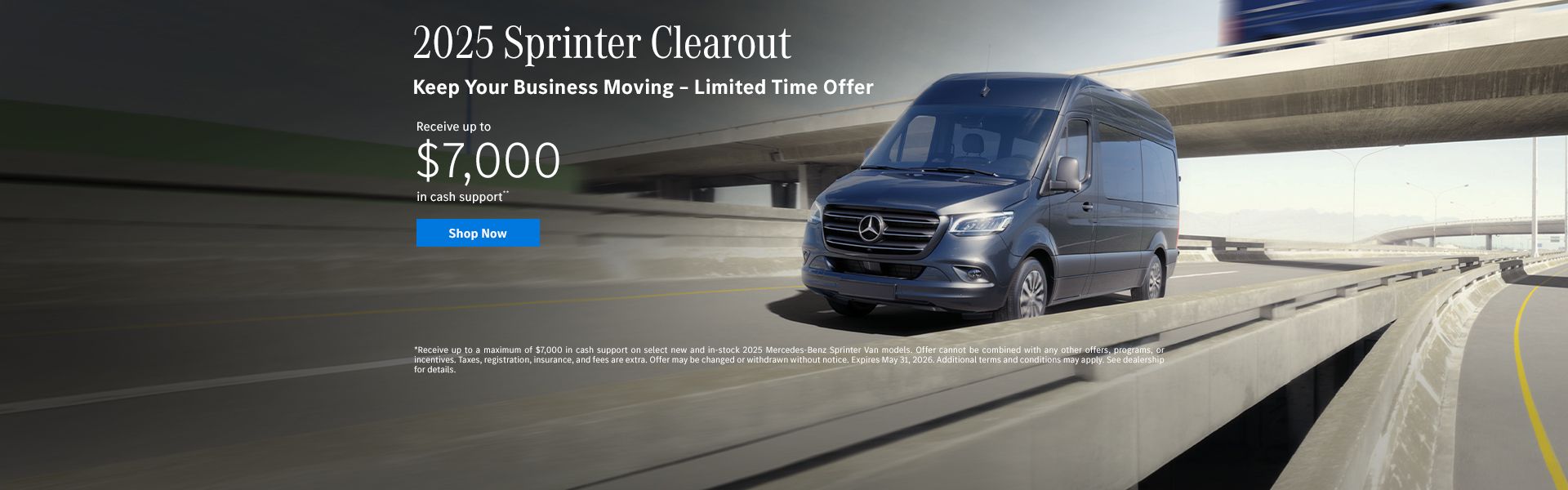 2025 Sprinter Clearout