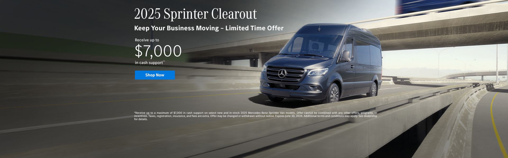 2025 Sprinter Clearout