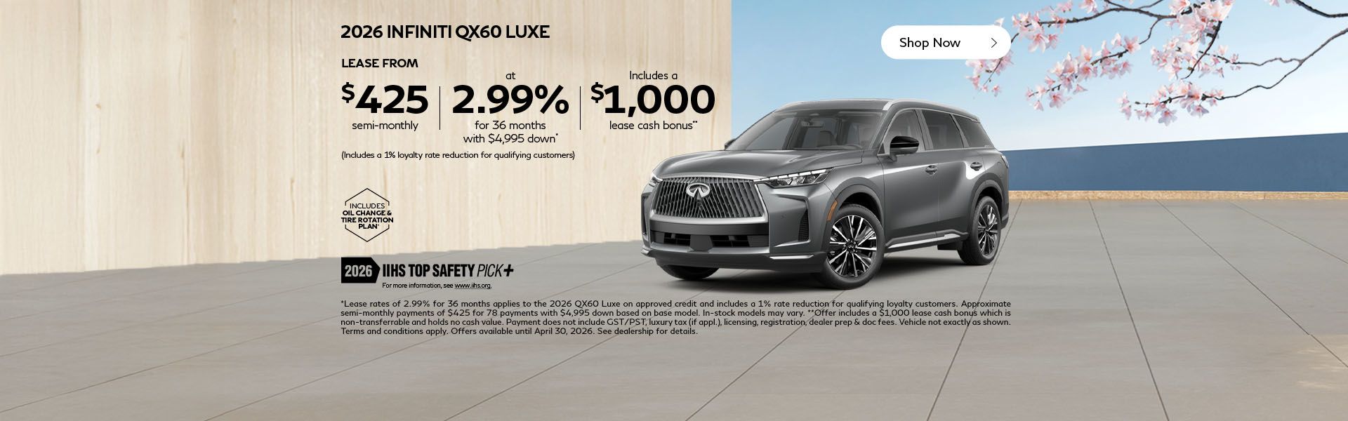 2026 QX60 Luxe