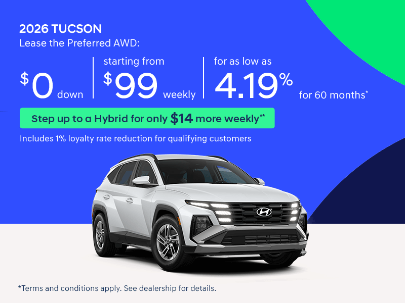 Hyundai Next Starts Now Sales Event | 2026 Tucson