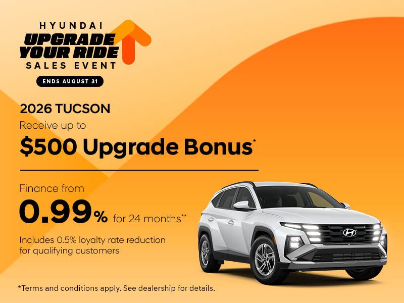Hyundai Upgrade Your Ride Sales Event | 2026 Tucson