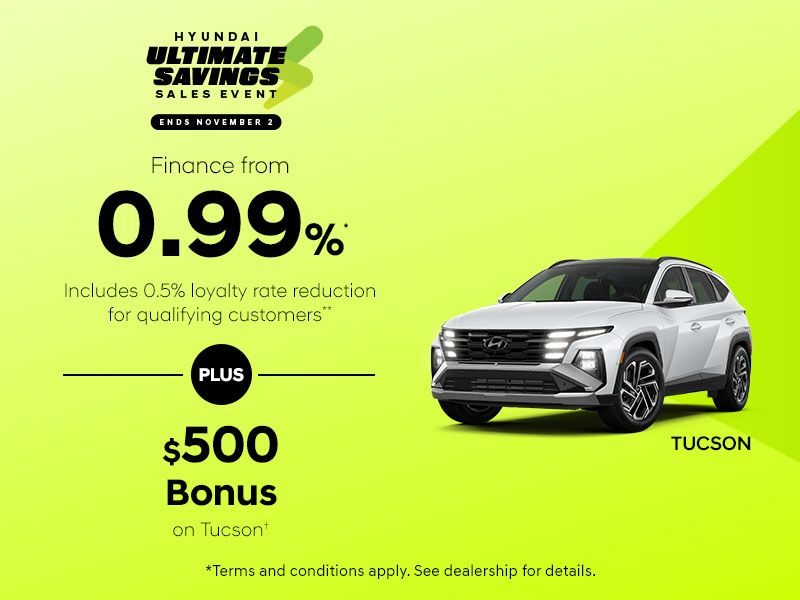 Hyundai Ultimate Savings Sales Event | Tucson
