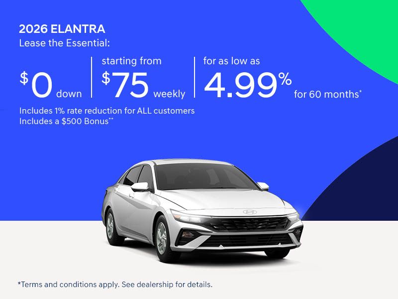 Hyundai Next Starts Now Sales Event | 2026 Elantra