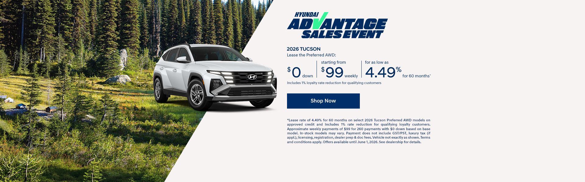 Hyundai Advantage Sales Event | 2026 Tucson