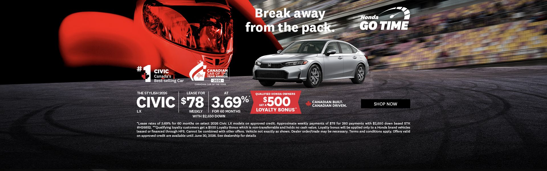 Honda GO TIME | 2026 Civic LX