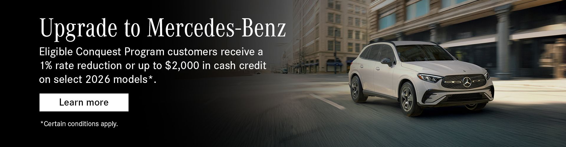 Upgrade to Mercedes-Benz