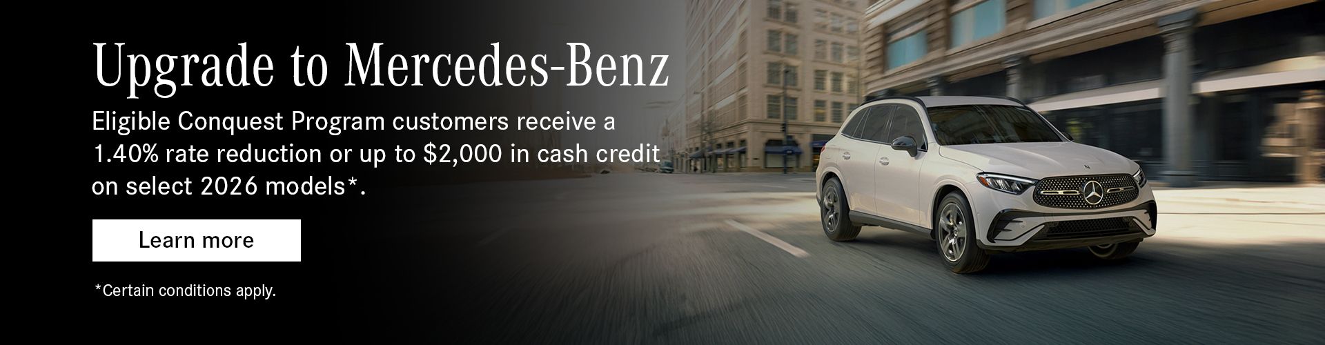 Upgrade to Mercedes-Benz