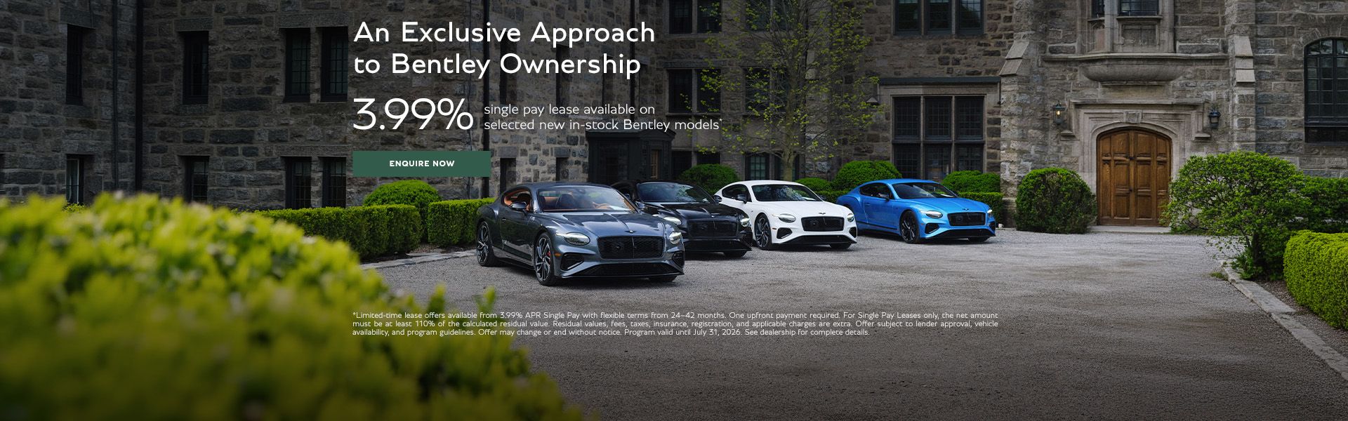 An Exclusive Approach to Bentley Ownership