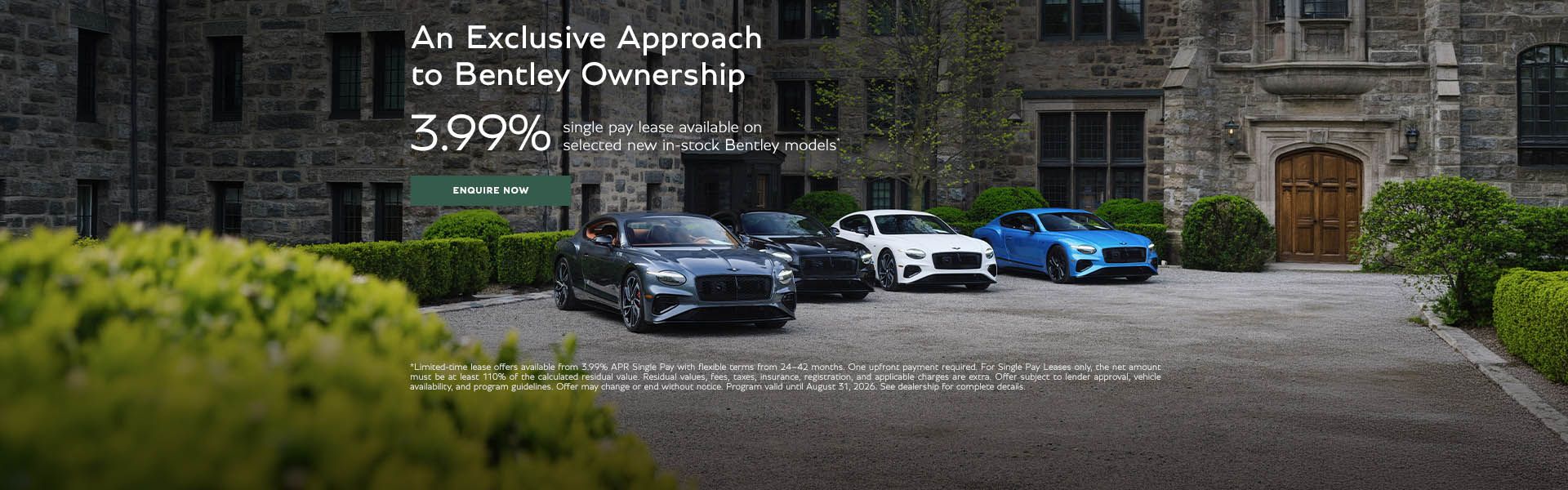 An Exclusive Approach to Bentley Ownership
