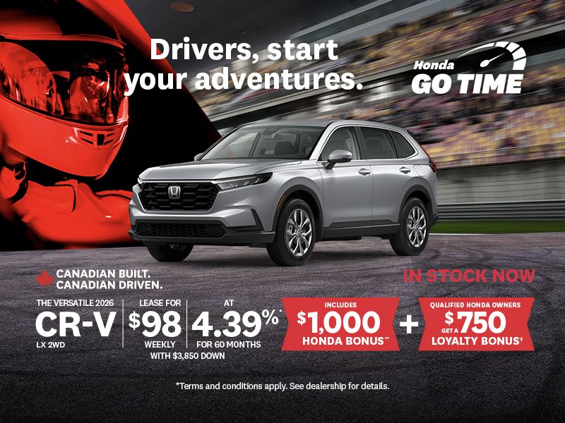 Honda GO TIME | 2026 CR-V LX 2WD