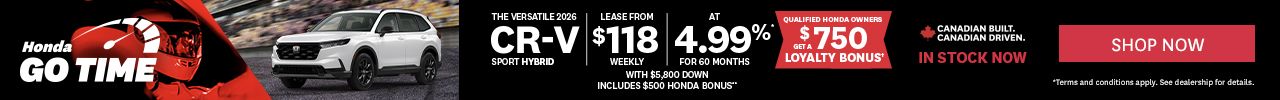 Honda GO TIME | 2026 CR-V Sport Hybrid