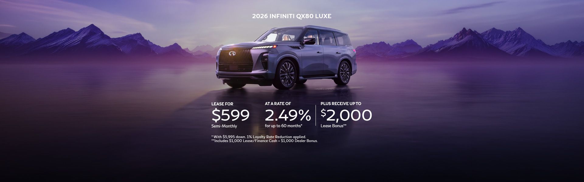 2026 QX80 - April Offer 2