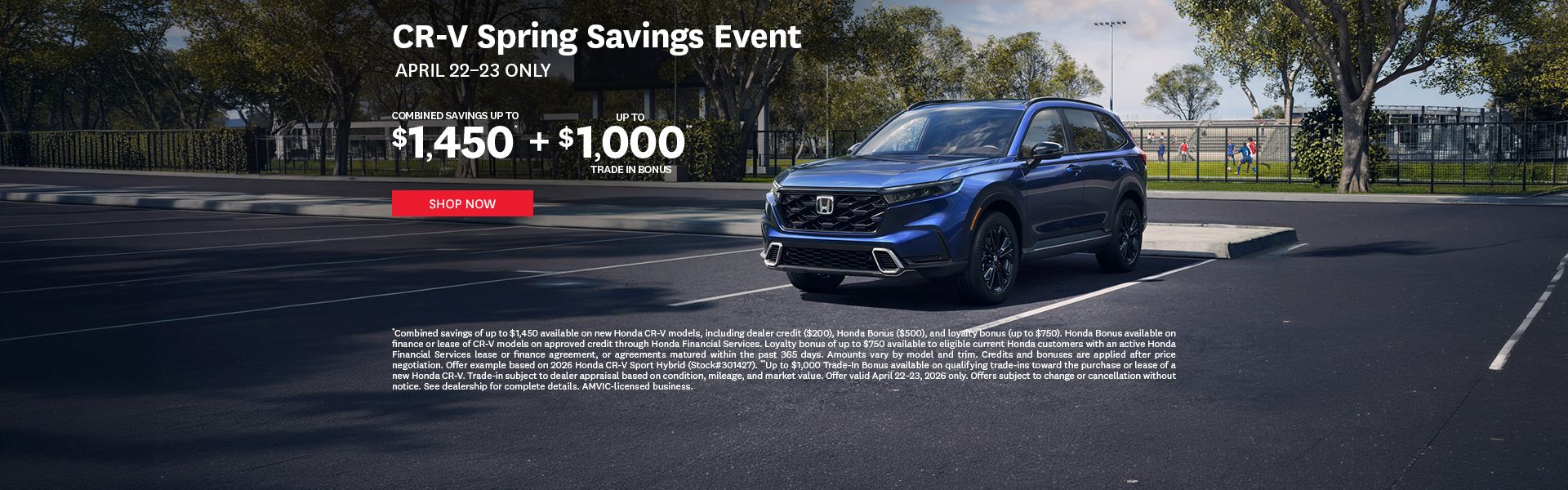 CR-V Spring Savings Event