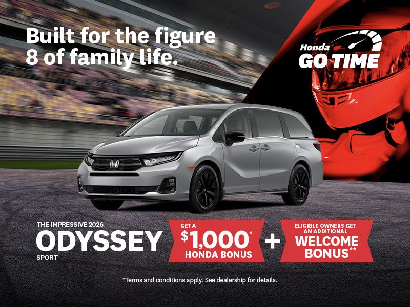Honda Go Time | 2026 Odyssey Sport